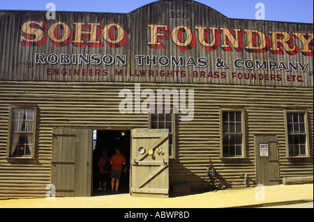 Fonderia di Soho Sovereign Hill Ballarat Victoria Australia Foto Stock