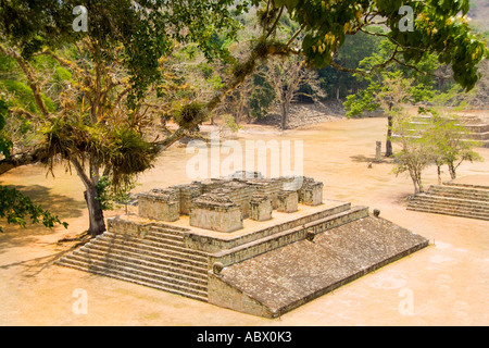 Favolose rovine Maya di civiltà Maya Copan in Honduras Foto Stock