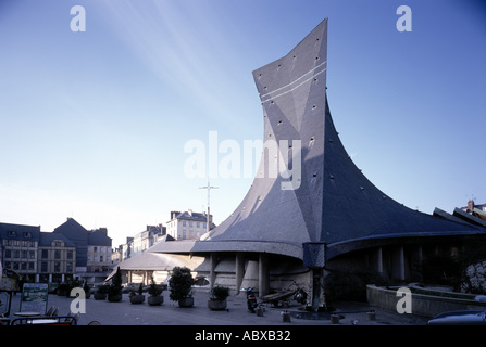 Rouen, Vieux-Marché, Gedenkkirche für Jeanne d'Arc Foto Stock