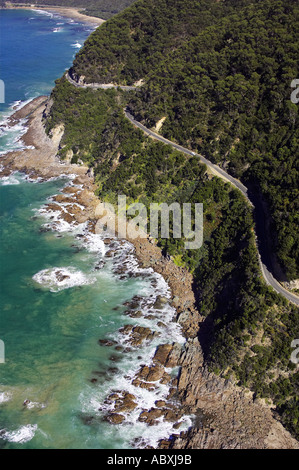 Great Ocean Road vicino a Lorne Victoria Australia antenna Foto Stock