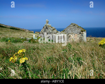 St Helen s oratorio Cape Cornwall Regno Unito Foto Stock