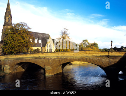 MORPETH NORTHUMBERLAND Inghilterra UK ponte sopra il fiume Verdellino Thomas Telford era il tecnico Foto Stock