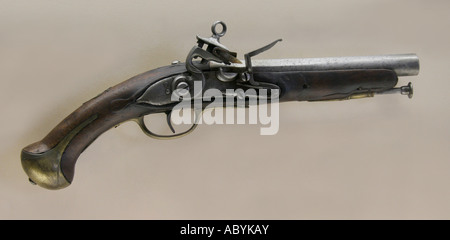 Flintlock pistola. Foto Stock