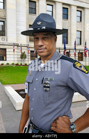 Polizia di Stato Trooper officer per lo stato dell'Ohio OH Foto Stock