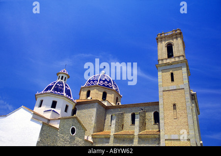 Chiesa di Altea Costa Blanca Spagna Foto Stock