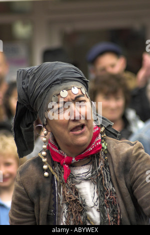 Spettacoli di strada / teatro in Brighton, East Sussex, Inghilterra, Regno Unito. Foto Stock