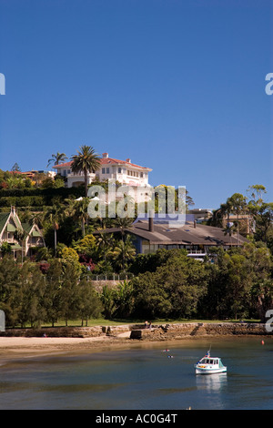 La smart sobborgo di Rose Bay di Sydney Foto Stock