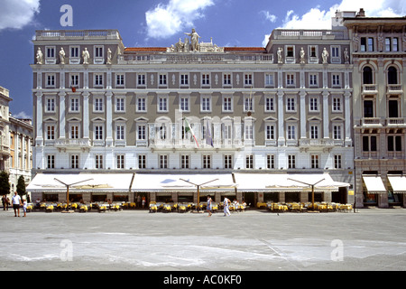 Piazza dell Unita d'Italia a Trieste, Italia. Foto Stock