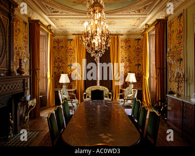 Il XIX secolo in camera Chateau de Bligny uno Champagne rendendo chateau nella regione di Champagne Francia Foto Stock