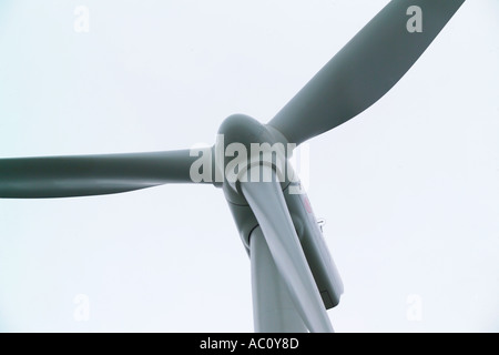 Uno dei 90kw generatori di turbine eoliche a Kentish Flats per centrali eoliche whitstable kent Foto Stock