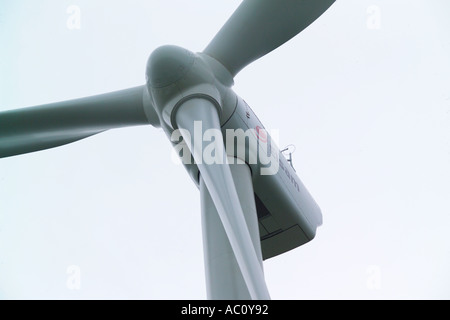 Uno dei 90kw generatori di turbine eoliche a Kentish Flats per centrali eoliche whitstable kent Foto Stock