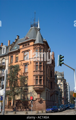 Strasburgo, Maison Braun mansion, edificio residenziale del XIX secolo, quartiere Neustadt, Alsazia, Francia, Europa Foto Stock