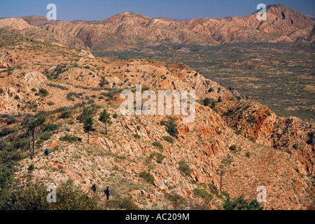 Larapinta Trail, West MacDonnells National Park, Australia centrale, orizzontale Foto Stock