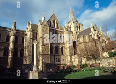 Rochester Cathedral kent england Regno unito Gb Foto Stock