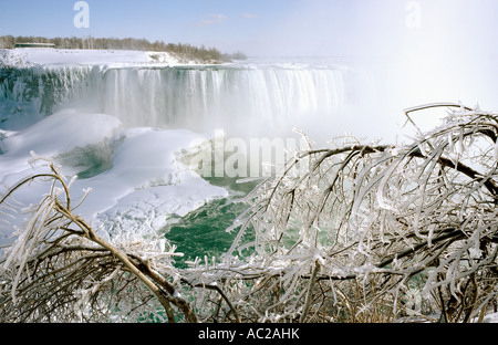 Niagara Falls - Canada - Tempesta di ghiaccio - inverno Foto Stock