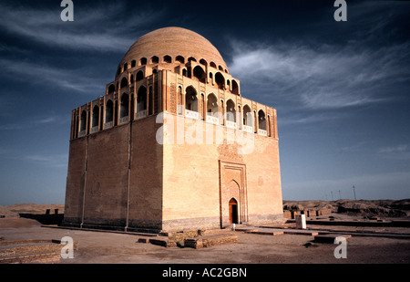 10 maggio 2006 - XII secolo mausoleo del sultano a Sanjar, una tomba di Seljuk nell antica Merv (Maria) in Turkmenistan. Foto Stock