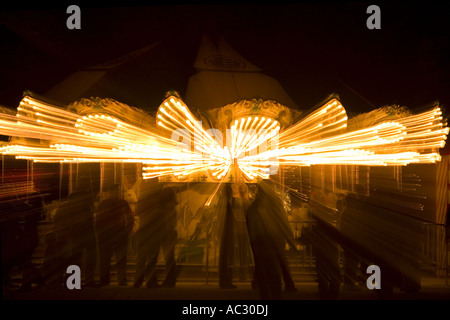 Merry-go-round di destra Foto Stock