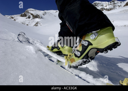 Montain ski, Francia, Savoie, Vanoise NP Foto Stock