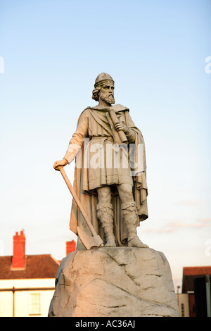 Statua di Re Alfredo il Grande, Wantage, Regno Unito Foto Stock