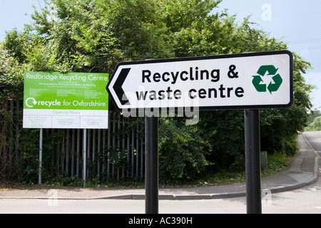 Rifiuti e centro di riciclaggio in Oxfordshire 2 Foto Stock