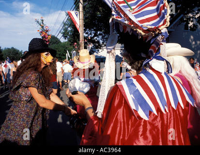 Festival Tintamarre Acadien in Caraquet New Brunswick Foto Stock