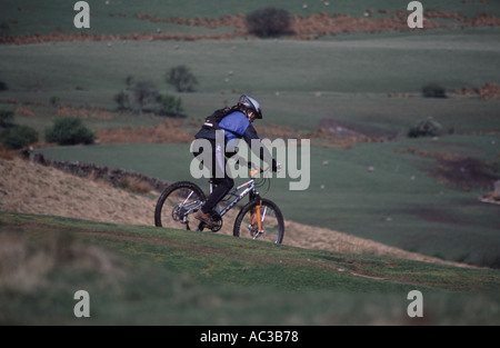 Mountain bike Peak District Foto Stock