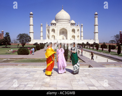 Agra, l incomparabile Taj Mahal Foto Stock