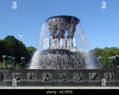 Il Parco Vigalnd Oslo Norvegia Foto Stock