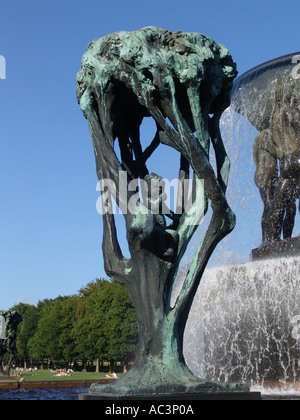 Il Parco Vigalnd Oslo Norvegia Foto Stock