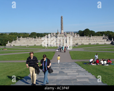 Il Parco Vigalnd Oslo Norvegia Foto Stock