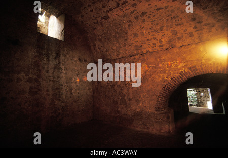 Cape Coast castle dungeons, Ghana Foto Stock