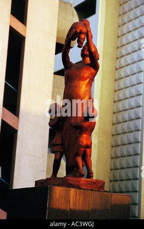 Statua di GPO, central Accra, Ghana Foto Stock