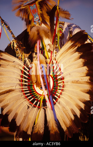 Ballerino tradizionale Taos Pueblo Pow Wow Taos New Mexico Foto Stock