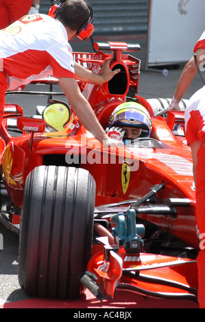 Felipe Massa (BRA) durante un test di Formula Uno 2007 Foto Stock