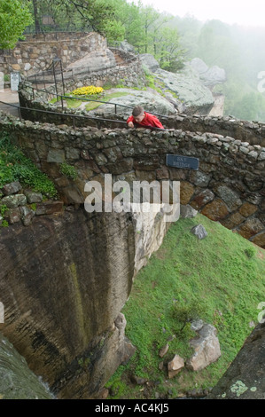 Ponticello del cielo al Rock City su Lookout Mountain vicino a Chattanooga, Tennessee. Foto Stock