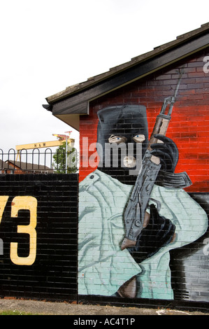 Murali settaria su una station wagon lealisti Belfast Foto Stock