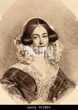 Principessa Maria Luisa Victoria, duchessa di Kent e Strathearn, 1786 -1861. Madre della regina Victoria, da un ritratto di pietra. Foto Stock