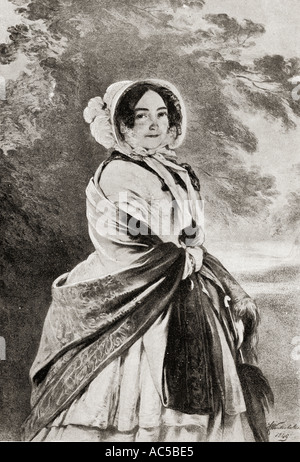 Principessa Maria Luisa Victoria, duchessa di Kent e Strathearn, 1786 -1861. Madre della regina Victoria. Da un quadro di Winterhalter Foto Stock