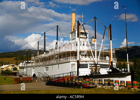 Steamboat SS Klondike II nella città di Whitehorse Foto Stock