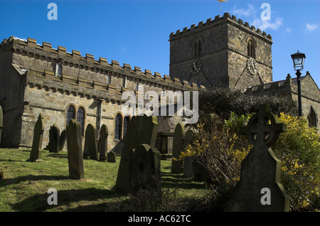 Saint Oswalds chiesa in Filey North Yorkshire England Regno Unito U K Gran Bretagna fondata nell'anno 1180 dai monaci di Foto Stock