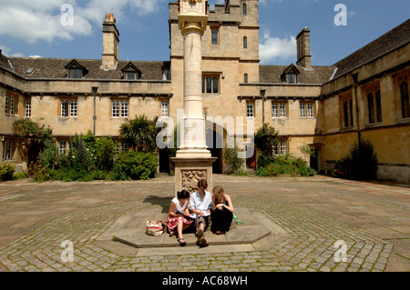 Il Corpus Domini è quella di Oxford University College il sistema unico con le esercitazioni che rendono il luogo speciale Foto Stock