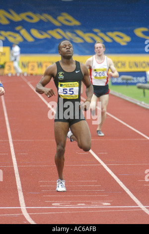 Daniel Caines 400 metri di Norwich Union mondo Prove e campionati AAA Foto Stock