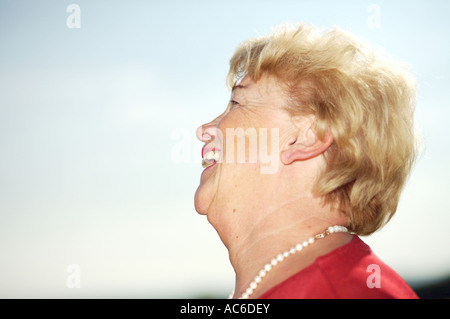 Portraet einer alten Dame ritratto di una vecchia signora Foto Stock