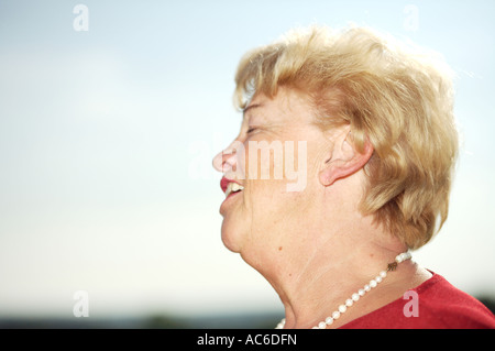 Portraet einer alten Dame ritratto di una vecchia signora Foto Stock