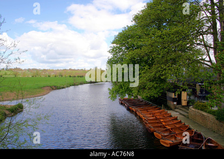 Il fiume STOUR A DEDHAM E. ESSEX in Inghilterra. Inghilterra UK Europa Foto Stock