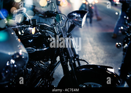 Classic Harley Davidson Springer dettaglio Foto Stock