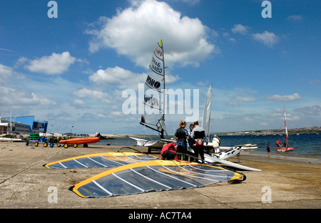 Weymouth e Portland National Sailing Academy DORSET REGNO UNITO Inghilterra 2012 località olimpica Foto Stock