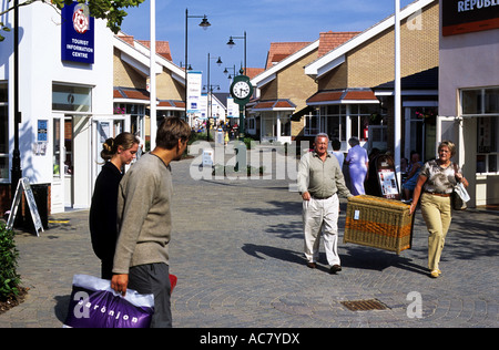 Braintree Freeport shopping centre, Essex, Regno Unito. Foto Stock