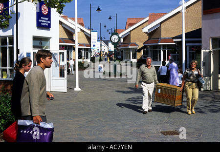 Braintree Freeport shopping centre, Essex, Regno Unito. Foto Stock