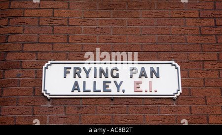 Padella Alley Street sign Londra, Regno Unito Foto Stock